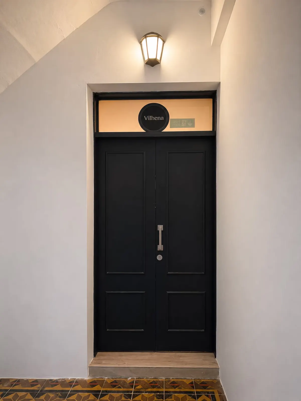 Front door of the apartment